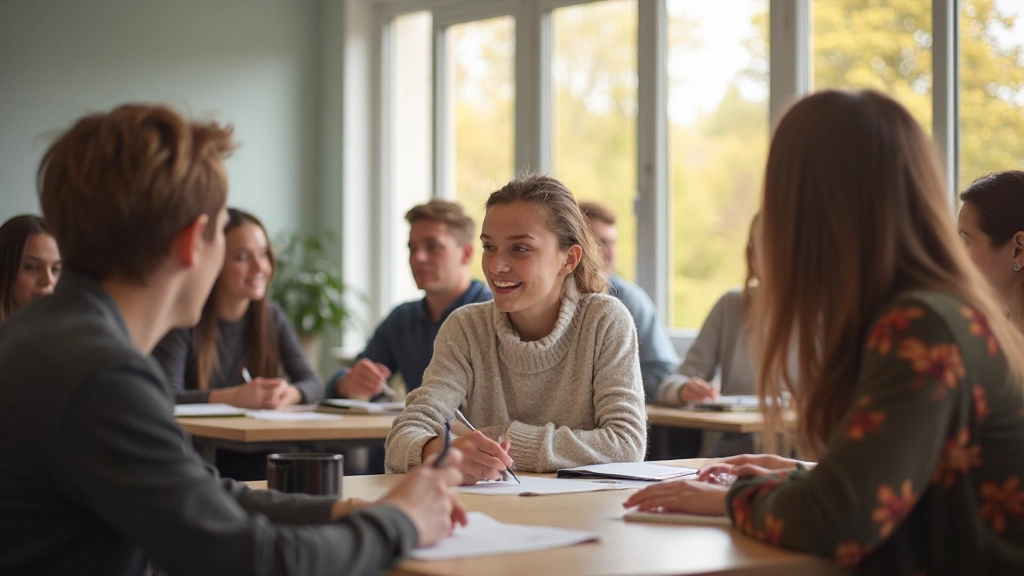 Studenten die samen werken aan persoonlijke groei